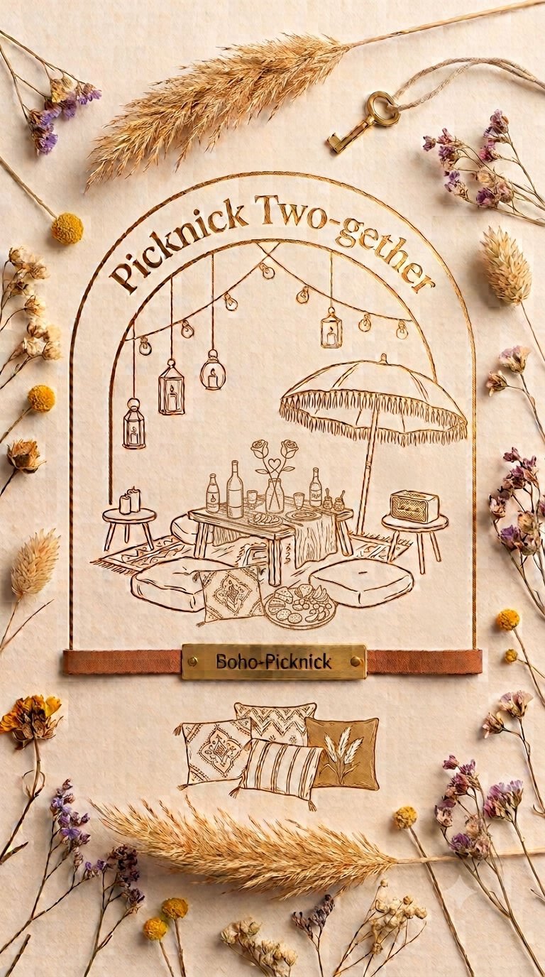 Romantisches Picknick Two-gether für zwei Personen